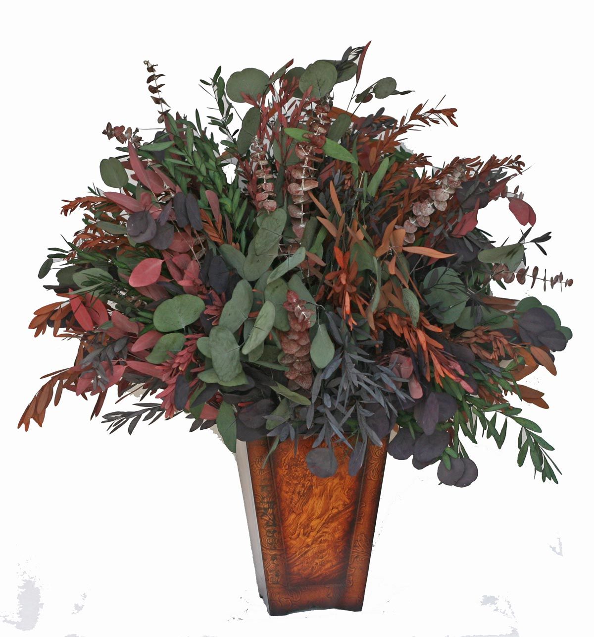 Preserved Eucalyptus Mixed Table Top - Indian Summer